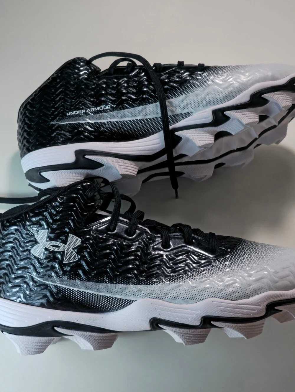 Under Armour Blur Select MC Blur Football Cleats Black/White US 10.5 D